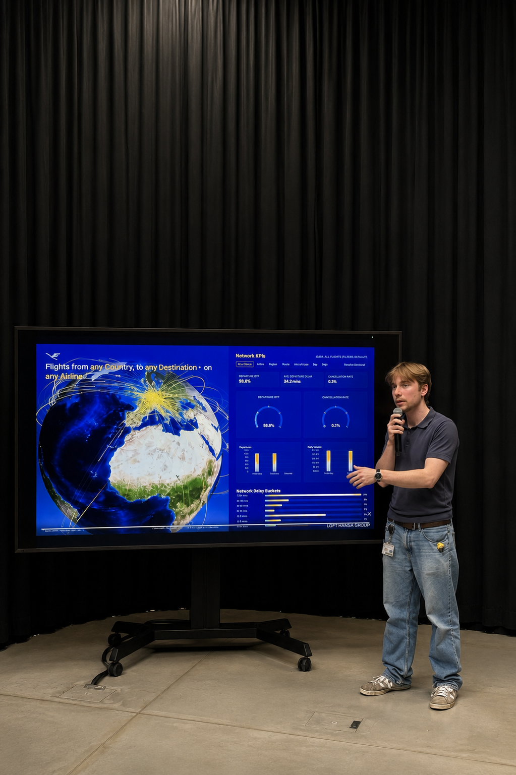 Presentation of live pipeline at lufthansa